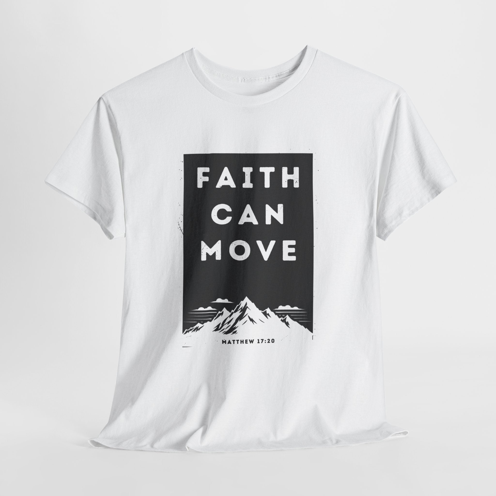 Faith Can Move Mountains Christian T-Shirt | Inspirational Graphic Tee for Women – The Bougie Pumpkin Boutique