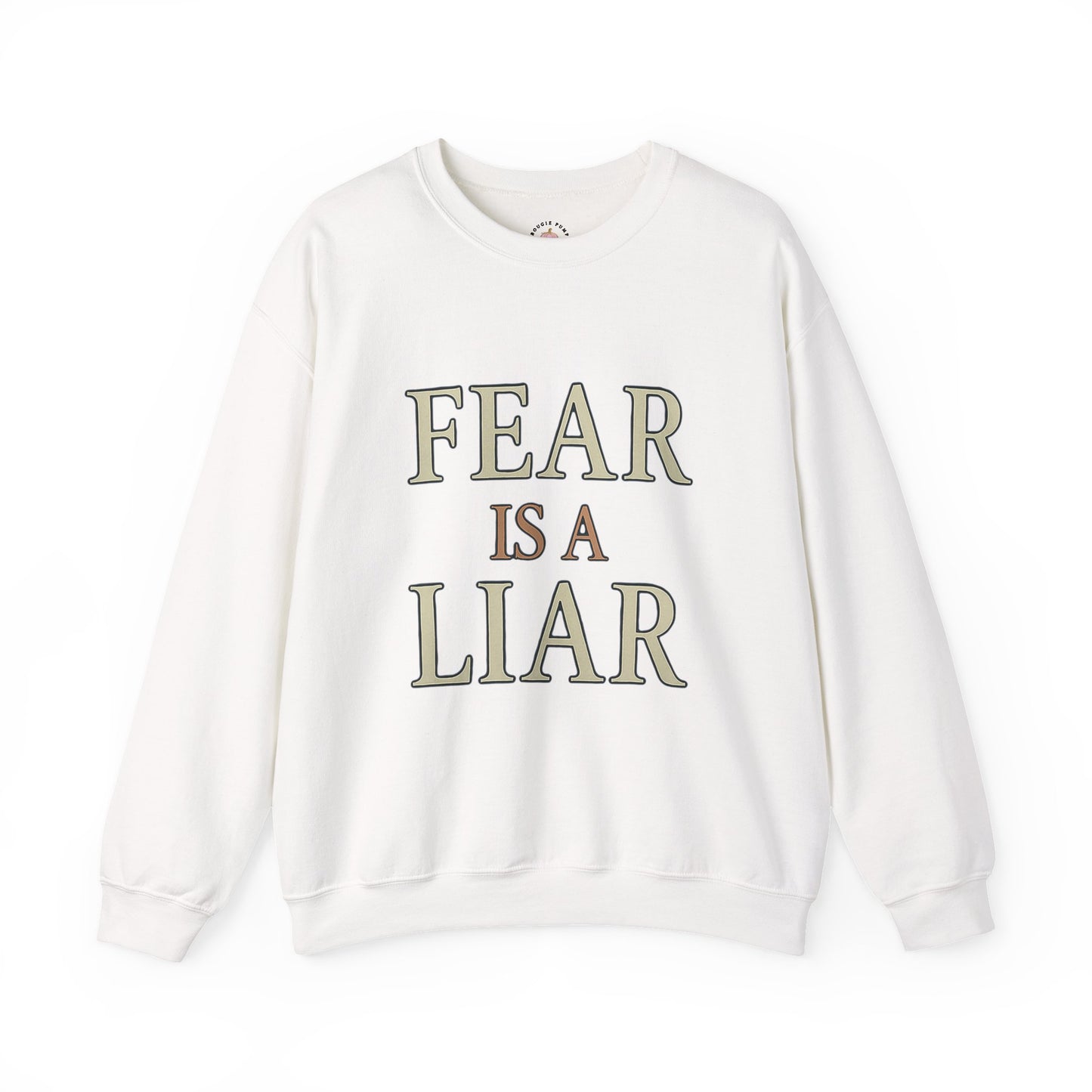 Fear Is a Liar Sweatshirt | Faith Over Fear Christian Crewneck – Bougie Pumpkin Boutique - The Bougie Pumpkin Boutique