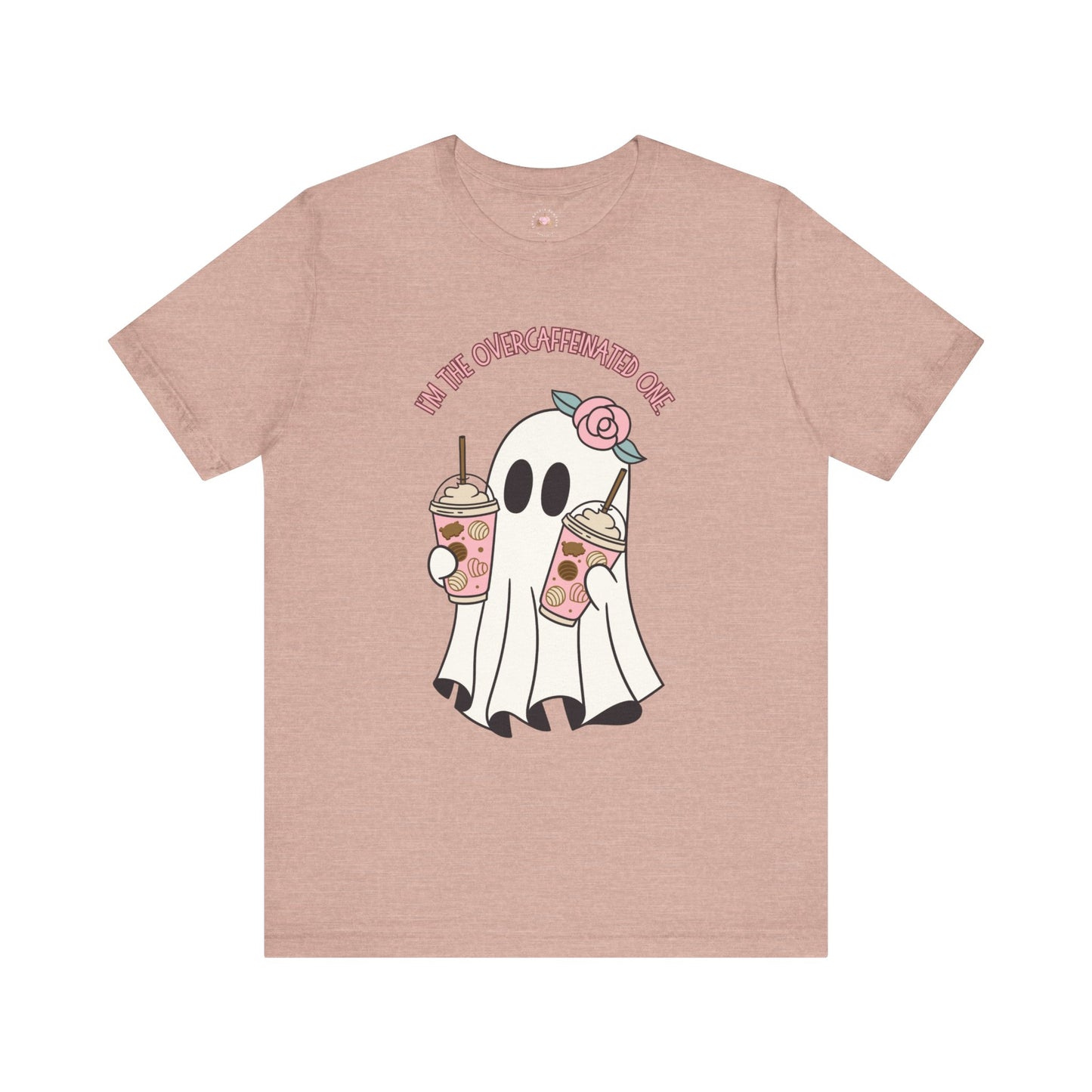 Playful Ghost Tee - Halloween Casual Wear, Unisex Short Sleeve T-Shirt, Funny Graphic Tee, Cute Gift for Halloween Lovers, Cool Ghost Design