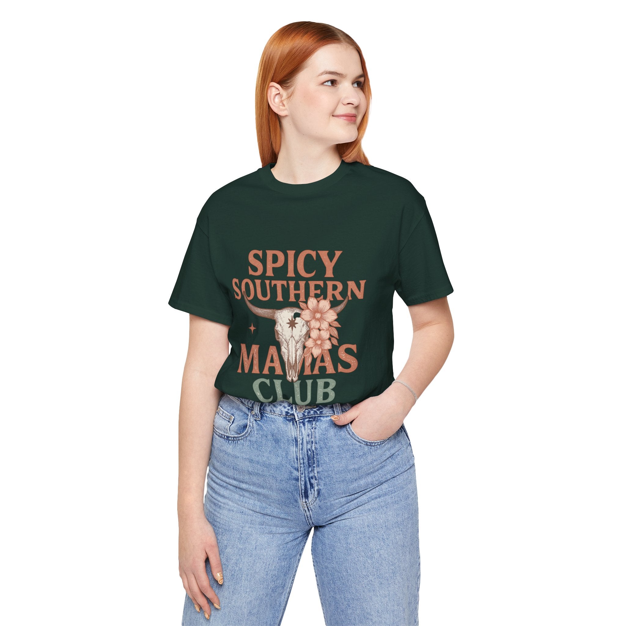 Spicy Southern Mamas Club Tee | Western Graphic Shirt for Faith-Filled Women – The Bougie Pumpkin Boutique