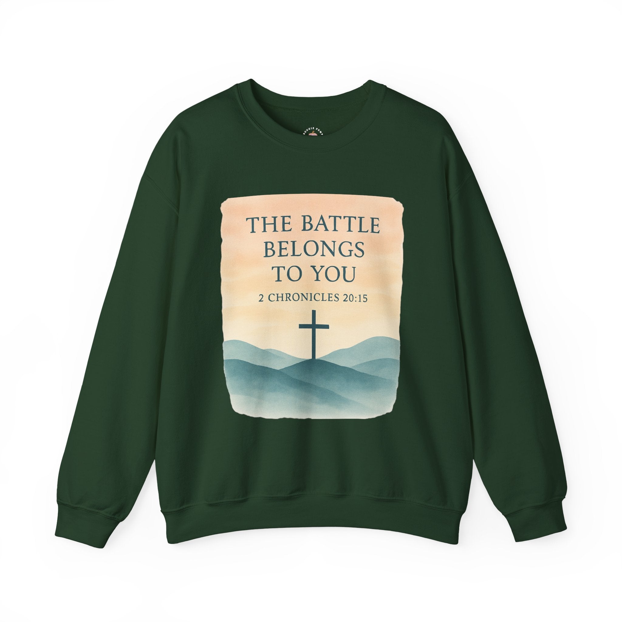 The Battle Belongs to You Sweatshirt | Christian Faith Hoodie | 2 Chronicles 20:15 – The Bougie Pumpkin Boutique