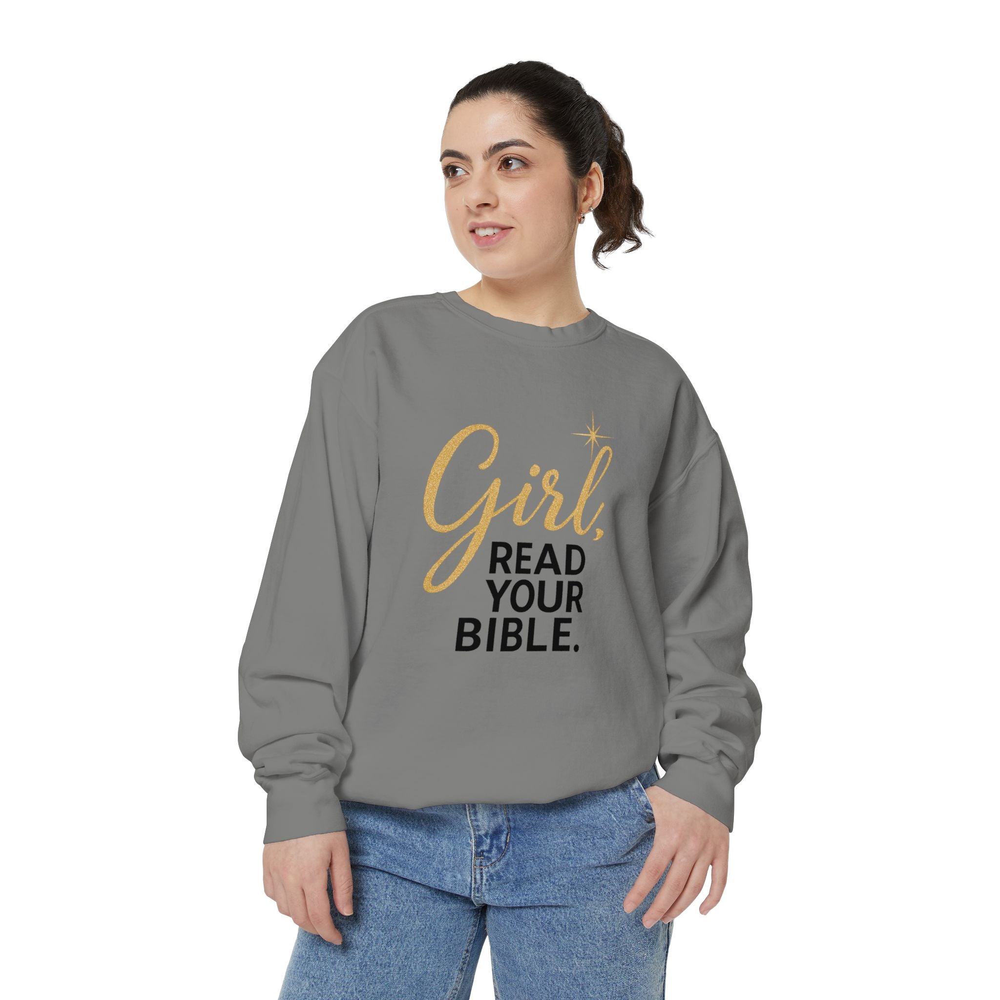 Girl, Read Your Bible Sweatshirt | Christian Women’s Faith Crewneck – The Bougie Pumpkin Boutique