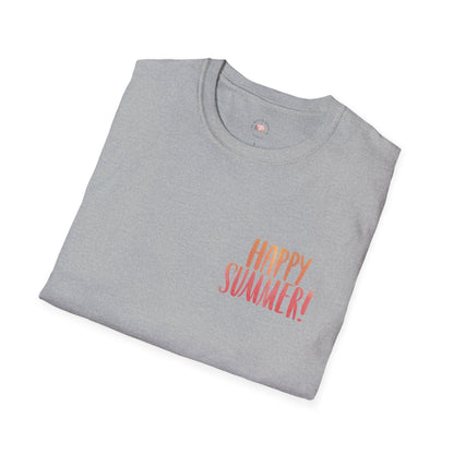 Happy Summer Unisex T-Shirt - Vacation Shirt and Beachwear