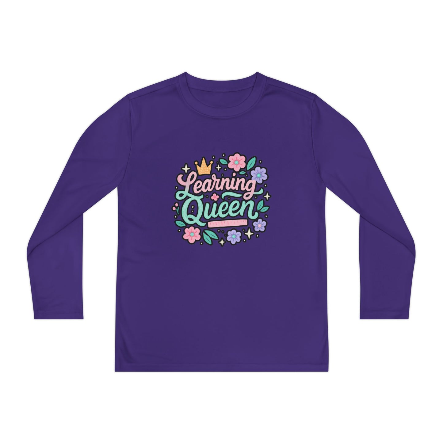 Learning Queen Youth Long Sleeve Tee