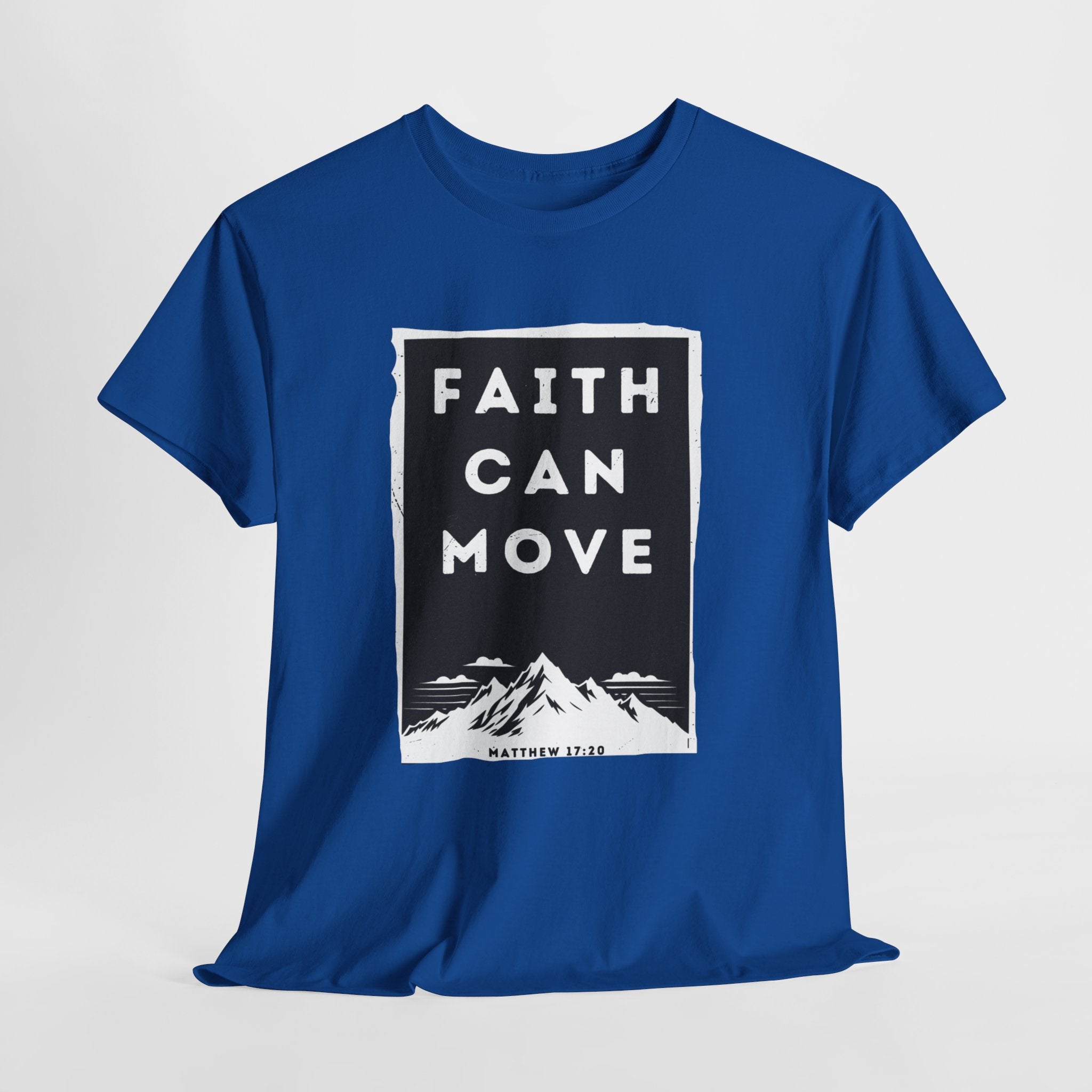 Faith Can Move Mountains Christian T-Shirt | Inspirational Graphic Tee for Women – The Bougie Pumpkin Boutique