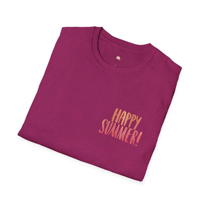 Happy Summer Unisex T-Shirt - Vacation Shirt and Beachwear