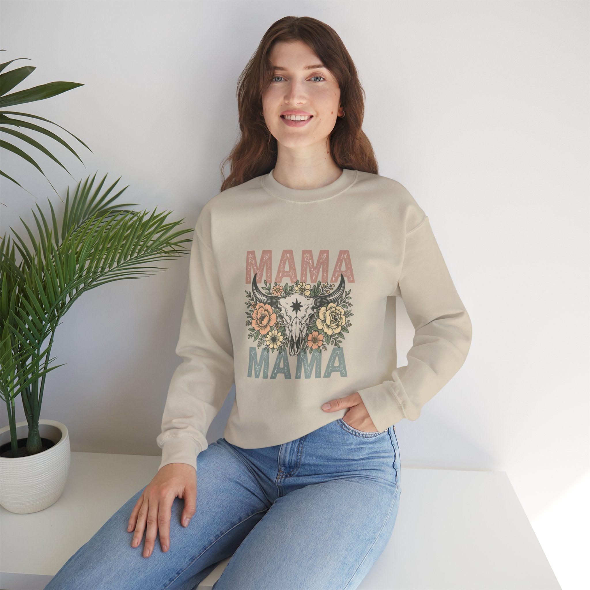 Floral Mama Skull Sweatshirt | Faith, Fashion & Sass – The Bougie Pumpkin Boutique