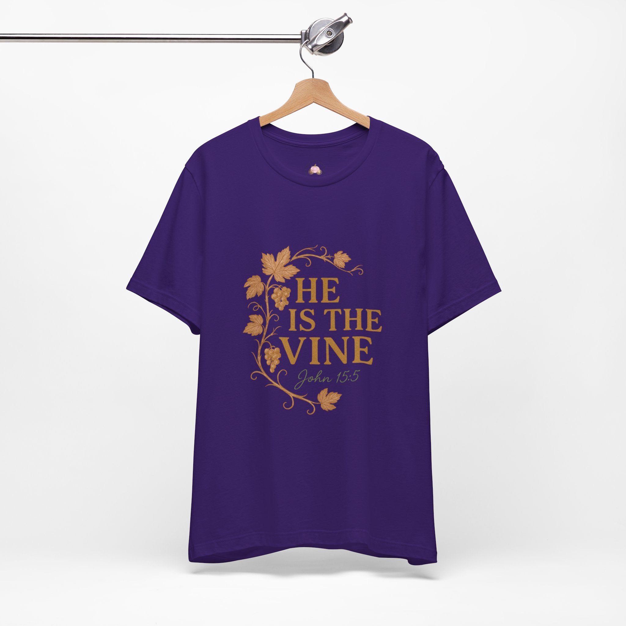 He Is The Vine T-Shirt | John 15:5 Christian Tee | Faith Scripture Shirt – Bougie Pumpkin Boutique