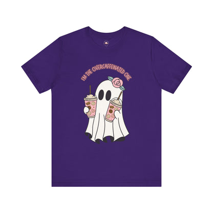 Playful Ghost Tee - Halloween Casual Wear, Unisex Short Sleeve T-Shirt, Funny Graphic Tee, Cute Gift for Halloween Lovers, Cool Ghost Design