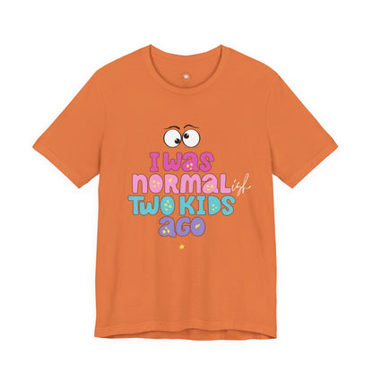 Unisex Jersey Short Sleeve Tee with 'I Was Normal Two Kids Ago' Design - Fun Parenthood Shirt, Gift for Moms and Dads, Casual Wear, [...]