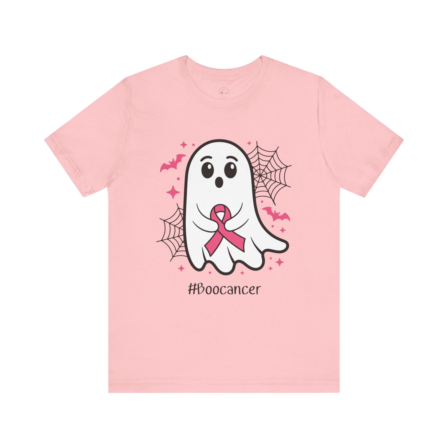 Cute Ghost #Boocancer Unisex T-Shirt, Halloween Tee, Breast Cancer Awareness, Fun Gift, Soft Cotton Top, Casual Wear