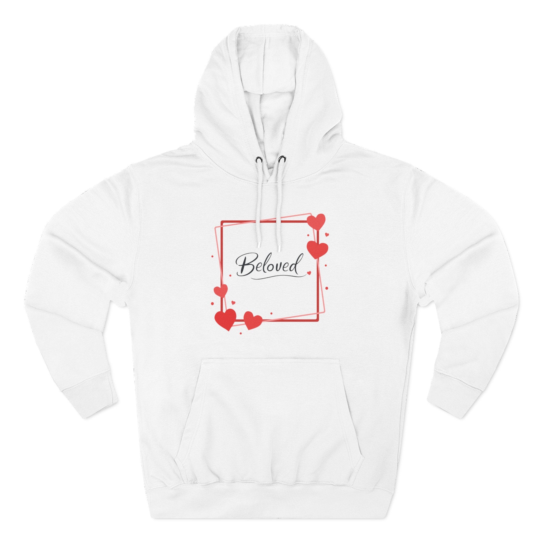 Beloved Heart Frame Hoodie — Valentine's Cozy Fleece