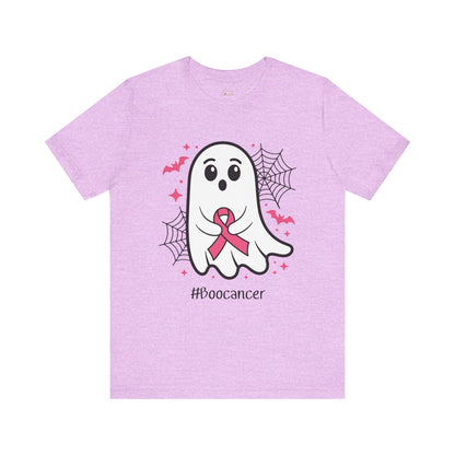 Cute Ghost #Boocancer Unisex T-Shirt, Halloween Tee, Breast Cancer Awareness, Fun Gift, Soft Cotton Top, Casual Wear