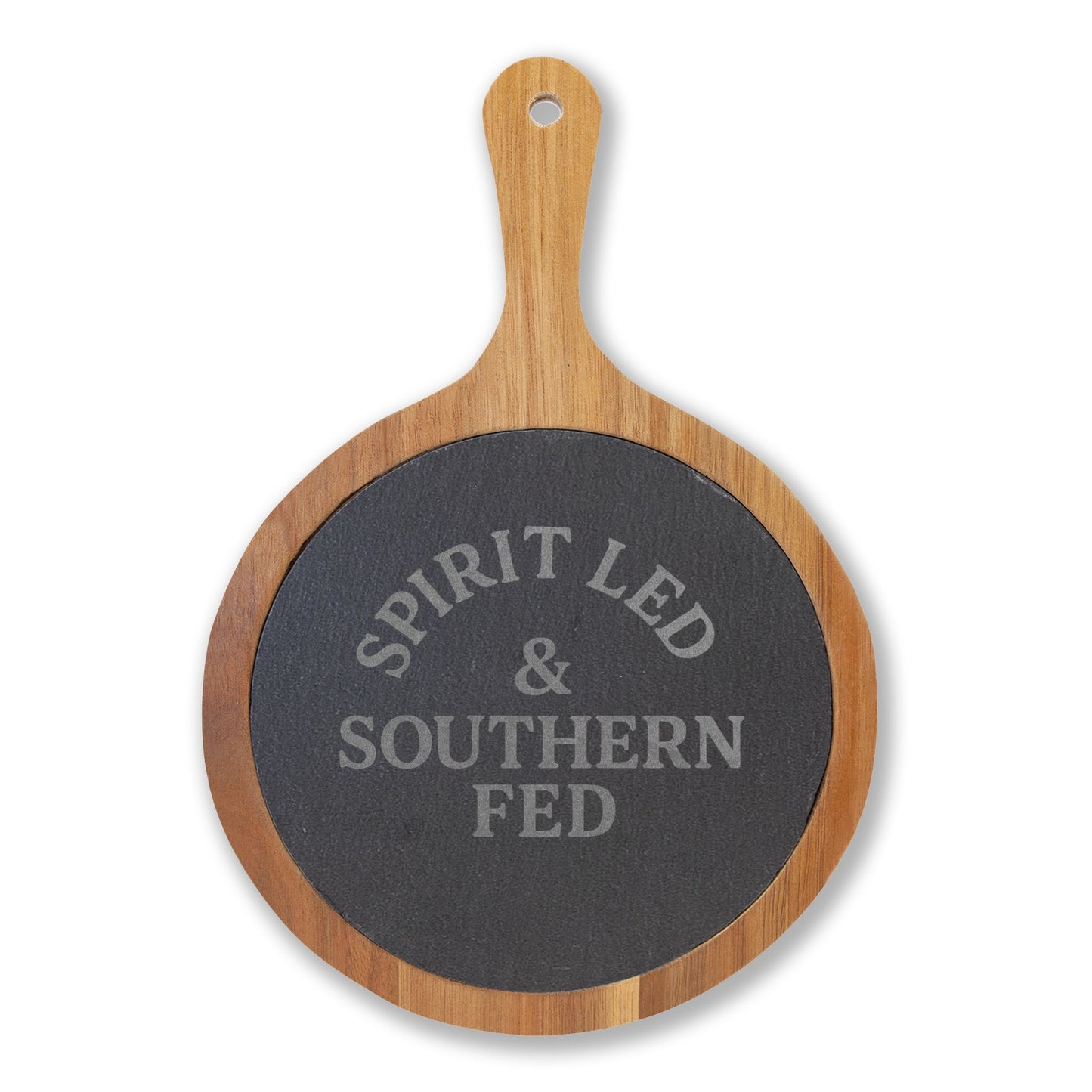 Spirit Led & Southern Fed Personalized Charcuterie Board – Faith-Inspired Cheese Board with Knives - The Bougie Pumpkin Boutique