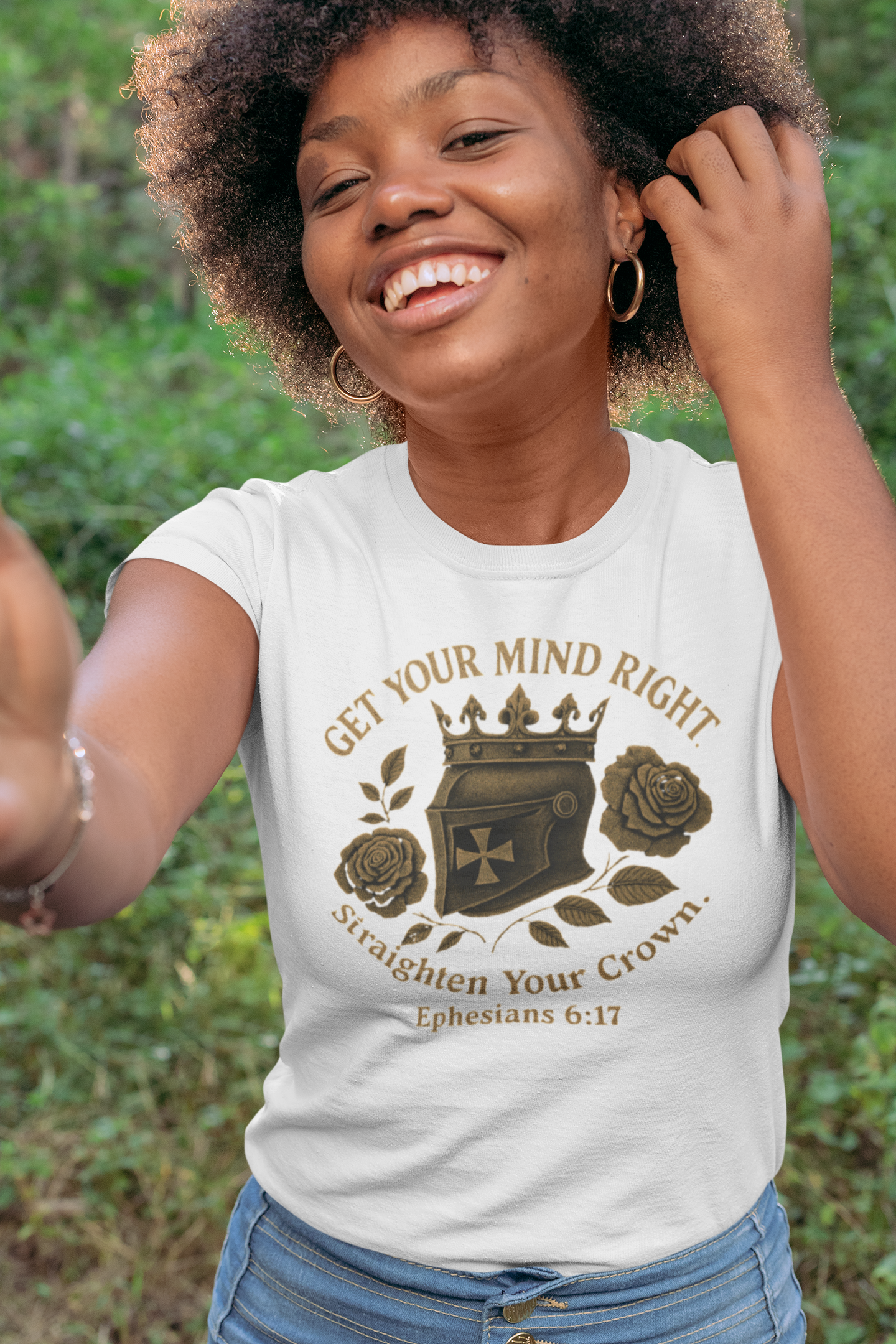 Get Your Mind Right Tee — "Straighten Your Crown" Ephesians 6:17 Christian T-Shirt